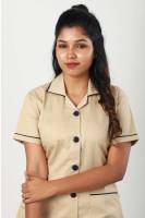 Beige Nurse Wear – Comfortable Polycotton, Short Sleeves, Fine Finish Manufacturers, Suppliers in Tamil Nadu