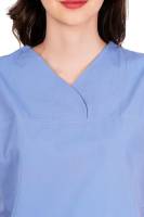 Ceil Blue Female Scrub Suit Y-Neck Manufacturers, Suppliers in Tamil Nadu