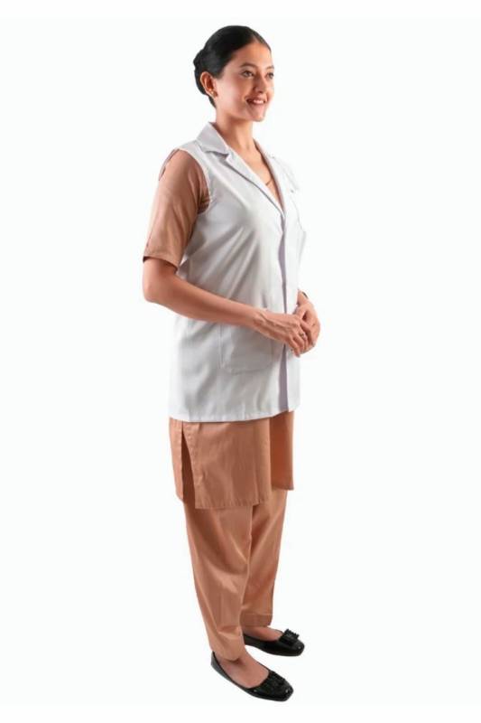 Classic Nurse Uniform Set – Soft Polycotton Fabric with Pockets and Collar Neck Manufacturers, Suppliers in Bihar