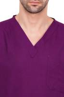 Dark Purple Male V-Neck Scrub Suit Manufacturers, Suppliers in Tamil Nadu