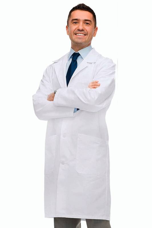 Elegant White Doctor Coat – Terricot Fabric, Full Sleeves, Unisex Fit, 4 Button Closure Manufacturers, Suppliers in Jamshedpur