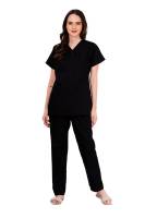 Female Black Scrub Suit Y-Neck Manufacturers, Suppliers in Tamil Nadu