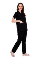 Female Black Scrub Suit Y-Neck Manufacturers, Suppliers in Tamil Nadu