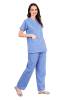 Female Scrub Suit Y-Neck And Color (Ceil Blue) Manufacturers, Suppliers in Tamil Nadu