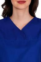 Galaxy Blue Female Scrub Suit Y-Neck Manufacturers, Suppliers in Tamil Nadu