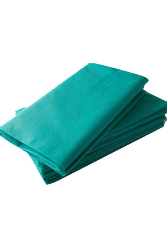 Green Disposable Bed Sheet – Woven Fabric, Plain Pattern, Single Fold for Hospital Use Manufacturers, Suppliers in Alappuzha