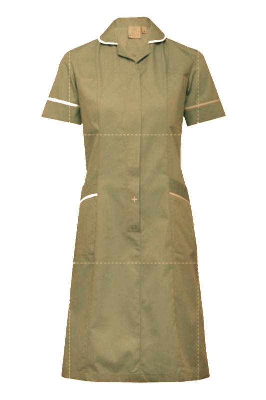 Half Sleeve Nurse Uniform – Blue and Light Grey, Cotton-Polyester Blend, Collar Neck Manufacturers, Suppliers in Bihar