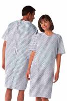 Hospital Gown for Patients – White Cotton, Half Sleeves, No Pockets Manufacturers, Suppliers in Tamil Nadu