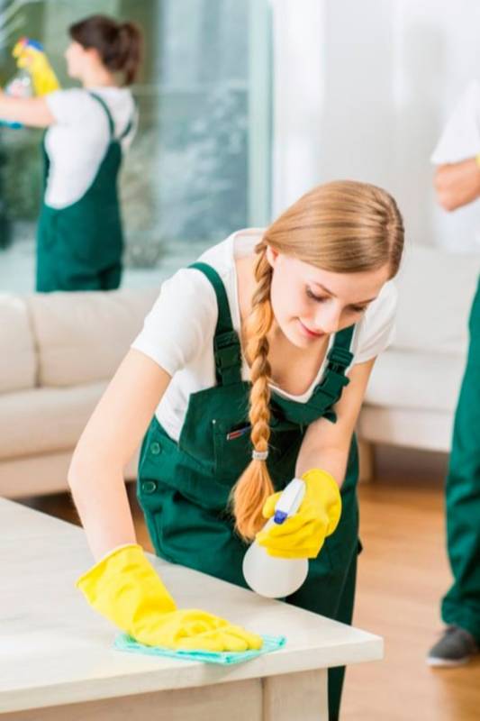 Hygienic Housekeeping Uniform – White and Green, Half Sleeves, Machine Washable Manufacturers, Suppliers in Brahmapur