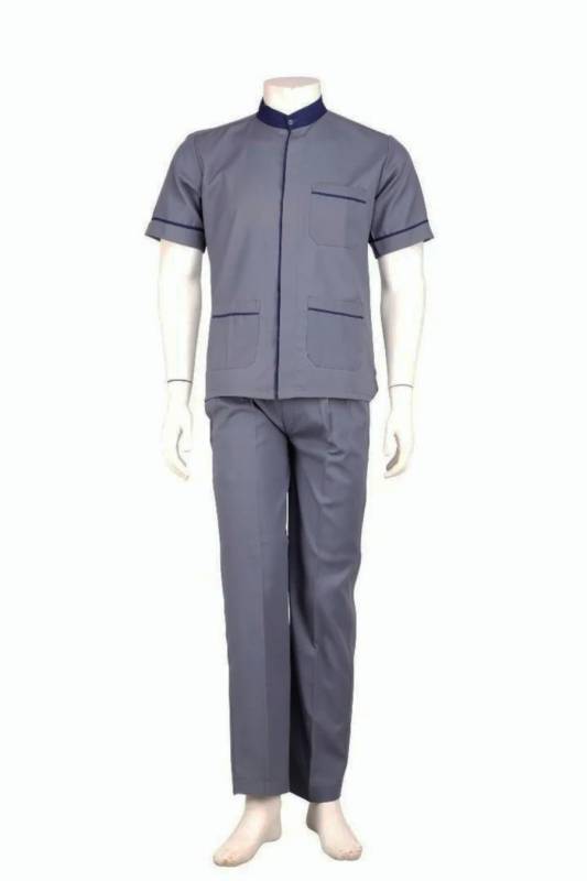 Large Gray Polyester Cotton Blend Hospital Uniform - Pant and Shirt Set, Half Sleeves Manufacturers, Suppliers in Kozhikode