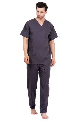 Male Grey V-Neck Scrub Suit Manufacturers, Suppliers in Tamil Nadu