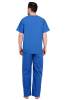 Male V-Neck Scrub Suit With Full Elastic And Color (Bright Blue) Manufacturers, Suppliers in Tamil Nadu