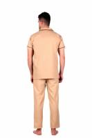 Medium Beige Cotton Ward Boy Uniform - Plain Pattern and Hospital Use Manufacturers, Suppliers in Tamil Nadu