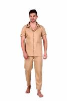 Medium Beige Cotton Ward Boy Uniform - Plain Pattern and Hospital Use Manufacturers, Suppliers in Tamil Nadu