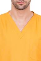 Mustard Yellow Male V-Neck Scrub Suit Manufacturers, Suppliers in Tamil Nadu