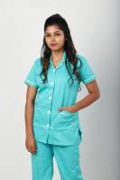 Nurse Wear – Pista Green Polycotton Set, Short Sleeves, Breathable Fabric Manufacturers, Suppliers in Tamil Nadu