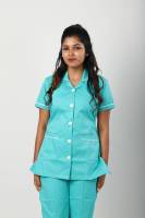 Nurse Wear – Pista Green Polycotton Set, Short Sleeves, Breathable Fabric Manufacturers, Suppliers in Tamil Nadu