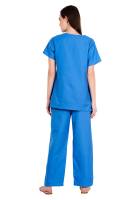 Ocean Blue Female Scrub Suit Y-Neck Manufacturers, Suppliers in Tamil Nadu