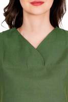 Olive Green Female Scrub Suit Y-Neck Manufacturers, Suppliers in Tamil Nadu