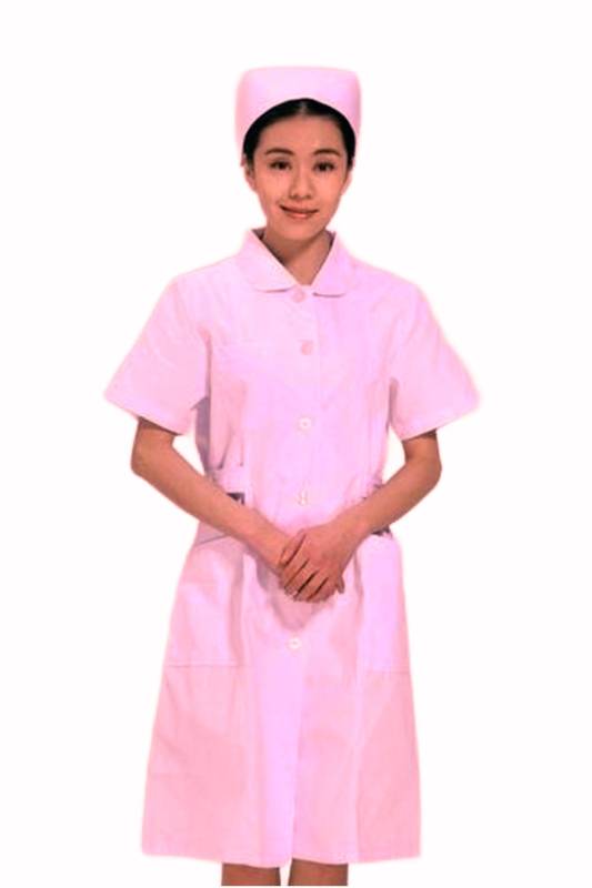 Plain Cotton Nurse Wear – Half Sleeves Collar Neck White and Pink Manufacturers, Suppliers in Bihar