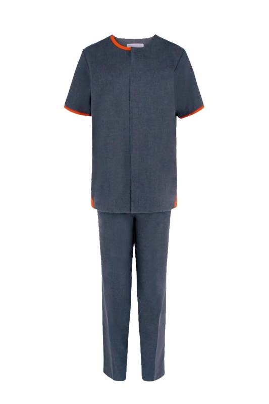 Plain Grey Housekeeping Wear – Half Sleeves, Cotton, Machine Wash Manufacturers, Suppliers in Brahmapur