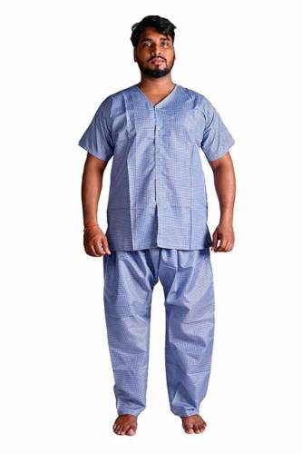 Reusable Patient Dress Set with Snap Button – Cotton-Polyester Blend, Machine Washable, Durable, Made in India Manufacturers, Suppliers in Tamil Nadu