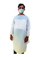 Sterile AAMI Level 3 Reinforced Disposable Surgical Gown with Mask - White SMS Material, Easy Fit, Water Resistant for Hospital Use - Minimum Order 100 Manufacturers, Suppliers in Tamil Nadu