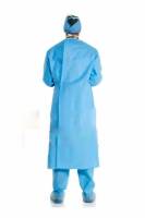 Sterile AAMI Level 3 Reinforced Disposable Surgical Gown with Mask - White SMS Material, Easy Fit, Water Resistant for Hospital Use - Minimum Order 100 Manufacturers, Suppliers in Tamil Nadu