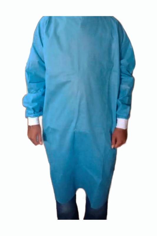 Sterile High-Performance Blue Full Sleeves Gown - Medium Size, Stitched, Non-Woven Pure Polyester, Minimum Order 30 Manufacturers, Suppliers in Kolkata