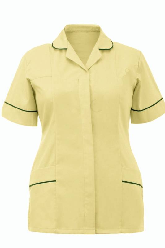 Stitched Nurse Top for Women – White and Light Yellow, Pure Cotton, Plain (All Sizes) Manufacturers, Suppliers in Chandigarh