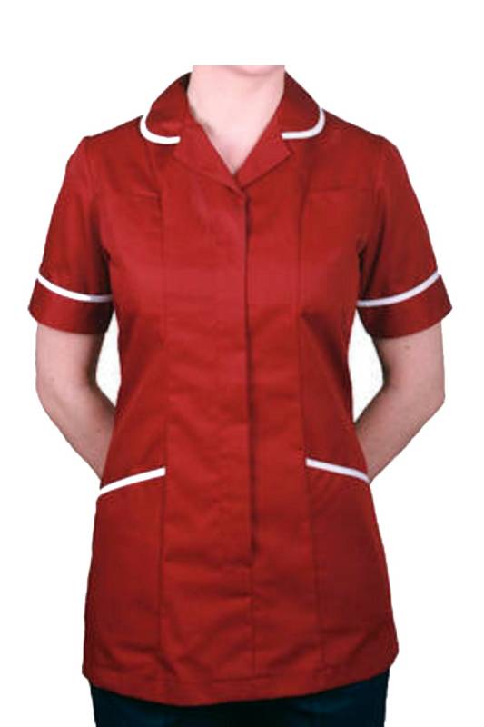 Unisex Nurse Top – Red, Half Sleeves, Cotton and Polyester, S to XXL Manufacturers, Suppliers in Chandigarh