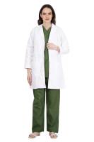 White Nurse Wear – Classic Fit, Full Set-In Sleeves, Custom Polycotton, Twill Coat Material Manufacturers, Suppliers in Tamil Nadu