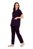 Wine Red Female Scrub Suit Y-Neck Manufacturers, Suppliers in Tamil Nadu