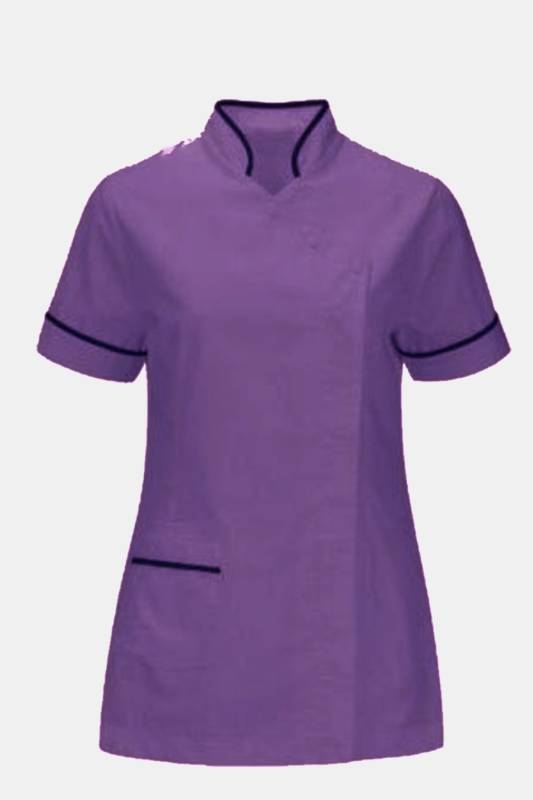 Womens Poly Viscose Nurse Top – Purple and Pink, Half Sleeves (S to XXL) Manufacturers, Suppliers in Chandigarh